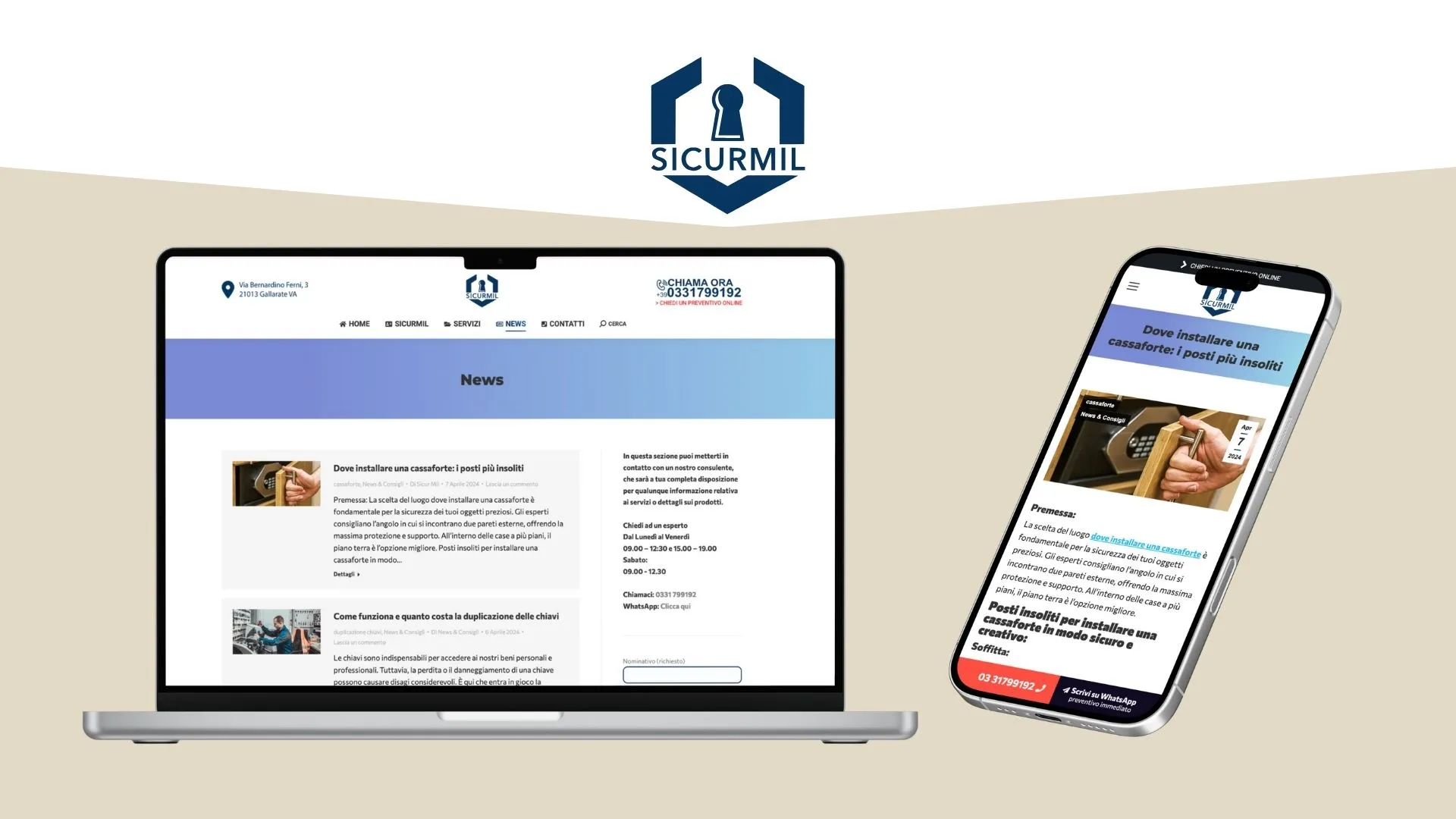 Sicurmil SEO Blog Strategy